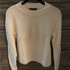 Banana Republic Women's Cream Crew Neck Sweater